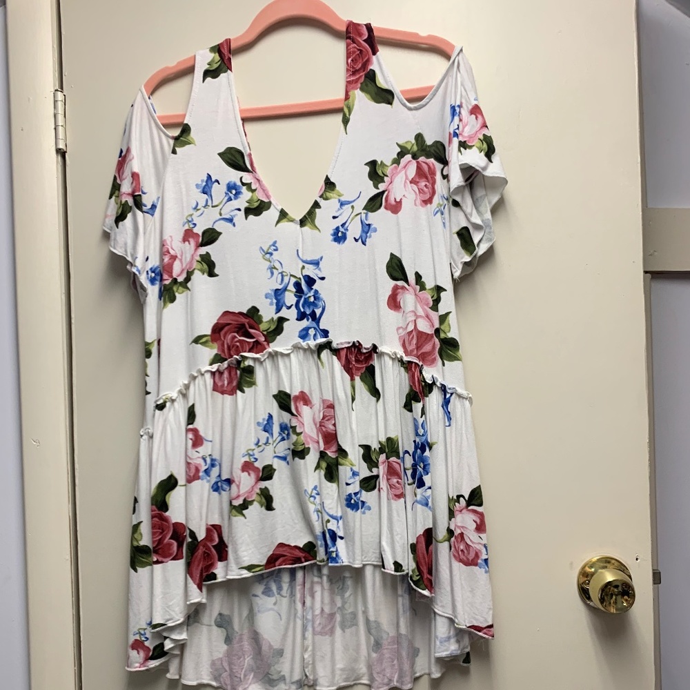 White floral top nanamacs